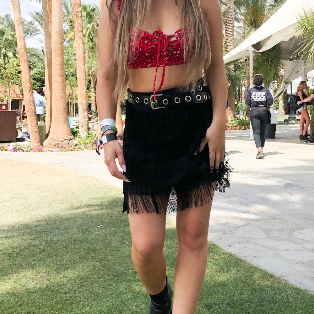 Fringe skirt